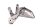 plaque de fixation du repose-pieds, arrière droit Triumph Trident 660 Euro 5 L101 21-23