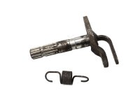 Rear right brake lever shaft retaining spring for foot...