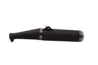 Exhaust muffler silencer round black exhaust system...