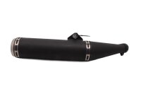 Exhaust muffler silencer round black exhaust system...