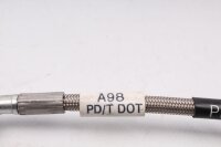 Bromsledning fram, rostfritt stålhölje, flexibelt Triumph Daytona 955 i 06-06