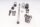 Motorsteunschroevenset, afstandshulzenset BMW K 1200 S K40 K12S 0581 05-08