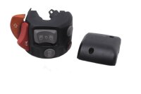Left handlebar switch for turn signals, horn, lights, and...