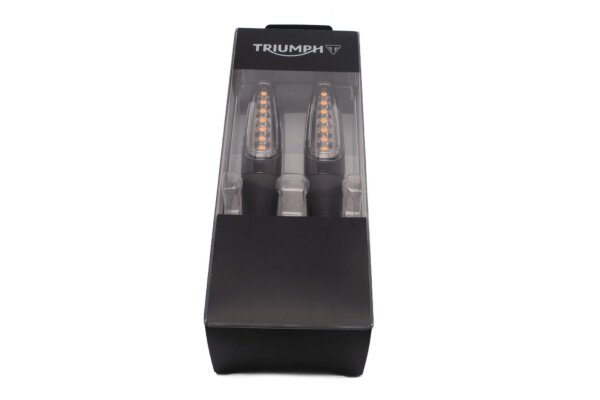 LED-blinkers, sekventiellt ljus, bak vänster och höger, rullande Triumph Daytona 660 25-25