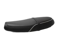 Bench seat, single seat, decorative stitching, cross seam...