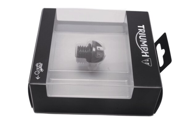Tapón de llenado de aceite gris mecanizado por CNC, tapón de cierre A9610214 Triumph Tiger 900 GT 23-23