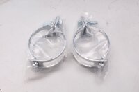Tvådelad kromindikatorklämma, 47-50 mm, universal Motorrad Zubehör universell