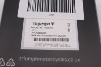 Musta CNC-ohjaustangon päätykappale Triumph Street Triple 660 S Euro 4 HD06/A2 17-23