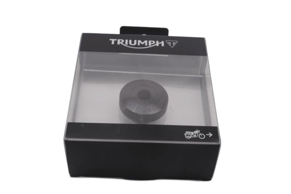 Tapón de llenado de aceite CNC negro, tapa del motor Triumph Bonneville 1200 T120 16-16