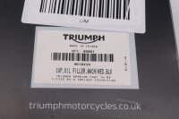 Tapón de llenado de aceite CNC negro, tapa del motor Triumph Bonneville 1200 T120 16-16