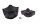 Funda de asiento de pasajero, panel de asiento, carenado trasero, negro Triumph Daytona 660 25-25