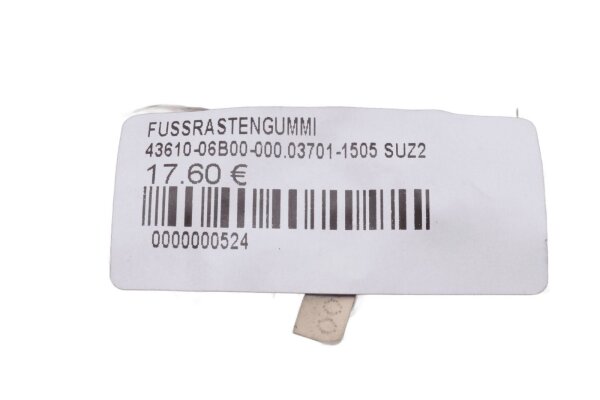 Set di gommini poggiapiedi per pilota e passeggero, profilo di ricambio, antiscivolo Suzuki universell