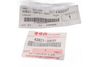 Reposapiés trasero izquierdo para pasajero, acanalado Suzuki GSX-R 600 K1-K3 WVBG 01-03