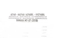 tonet forrude monteringssæt forrude Yamaha MT-07 700 A 18-18