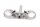 Lower fork bridge, chassis mount, clamping block Triumph Tiger 1200 GT 24-24