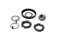 Steering head bearing nut set, fork bridge bearing...