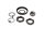 Set di dadi per cuscinetti del cannotto di sterzo, boccola del cuscinetto del ponte della forcella Yamaha XJR 1300 RP02 99-01