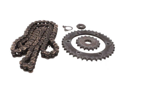 Chain kit, drive set, sprocket, chain drive, chain Yamaha XJR 1300 RP02 99-01