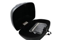 Topkoffer, rugleuningkussen, slot aan de bovenzijde achter, bagagebox Piaggio universell