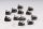 Cylinder head nut set, cap nuts, valve cover Yamaha XJR 1300 RP02 99-01