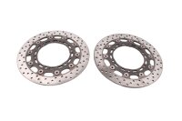 Front brake discs, pair, drilled, 4.6mm bolt circle...