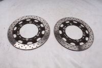 Voorremschijven, paar, geboord, boutcirkel van 4,6 mm Yamaha XJR 1300 RP02 99-01