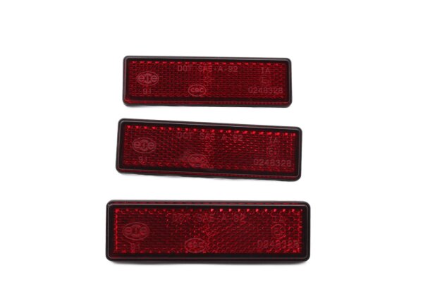 Set di catarifrangenti rettangolari autoadesivi Triumph Daytona 600 04-04
