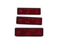Set di catarifrangenti rettangolari autoadesivi Triumph Daytona 600 04-04