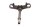 Guida di montaggio del cuscinetto del ponte forcella posteriore inferiore Yamaha XJR 1300 RP02 99-01