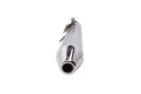 Exhaust silencer muffler chrome Triumph Thruxton 865 EFI...