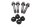 Wheel hub bolt set, chainring carrier BMW R 1100 RT 259 0413 96-01