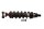 Rear strut, shock absorber, tension strut, suspension Kawasaki KLR 650 KL650C 95-04