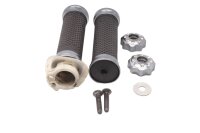 Handlebar grips, grip rubbers, set, screw caps Honda CB...