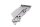 Piastra di supporto per poggiapiedi anteriore destra 2080053 Triumph Trophy 1200 93-93