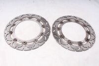 Front brake disc set, left and right, drilled BMW K 1200...