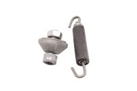 Pakoputken kiinnike, kumikiinnike, oikea, pidätinjousi Yamaha XJR 1300 RP02 99-01