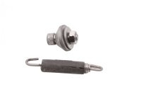 Pakoputken kiinnike, kumikiinnike, oikea, pidätinjousi Yamaha XJR 1300 RP02 99-01