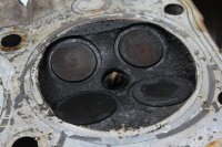 Testata del cilindro, coperchio delle valvole, parte superiore del sistema di distribuzione Honda CB 750 Seven Fifty RC42 92-03