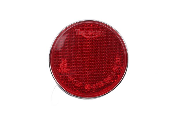 Éclairage œil de chat à réflecteur rouge rond Triumph Bonneville 800 T100 05-05