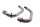 Exhaust manifold set front manifold pipe exhaust routing Yamaha XJR 1300 RP02 99-01