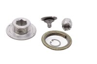 Axle nut, clamping screw, retaining ring, axle Aprilia...