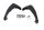 Handguard handlebar cover trim set left right BMW R 1100 GS 259 0409 93-99