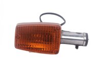 Front left turn signal, orange, chrome housing Honda GL...