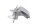 Kennzeichenhalter Chrom Halter Befestigung Honda GL 1100 Goldwing SC02 80-83