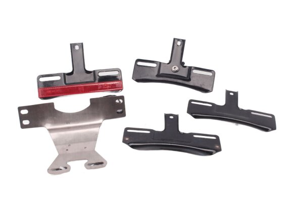 License plate holder set, reflector holder, remaining parts Harley-Davidson universell