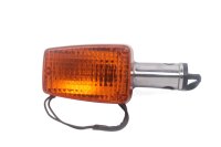 Rear right indicator, chrome housing, orange lens Honda...