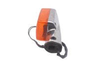 Rear right indicator, chrome housing, orange lens Honda...