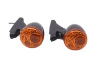Black and orange LED turn signal set, universal...