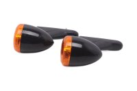 Black and orange LED turn signal set, universal...