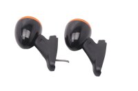 Black and orange LED turn signal set, universal Harley-Davidson universell